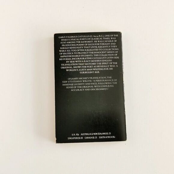 1972 The Poems of Catullus Paperback - Latin-English Translations Love Poems - Picture 4 of 8